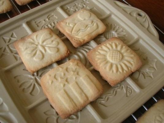 suikerkoekjes voor keramische koekjesvormen