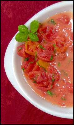 evelyn's gefrituurde rode tomaten