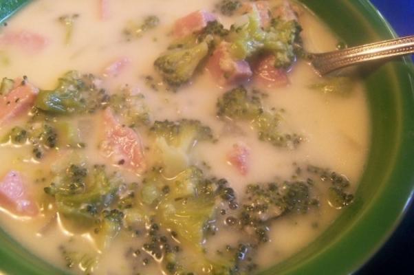 low carb cheesy broccoli chowder