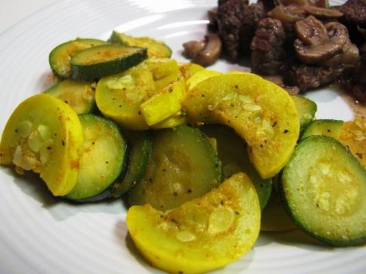 geroerbakte landpompoen en courgettepompoen