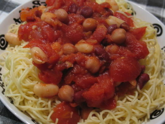 pasta voor gewichtbewaking en fagioli
