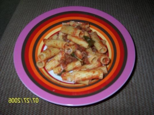 ziti met worst en cannellini