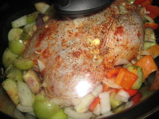 crock pot kip met tomatillos salsa