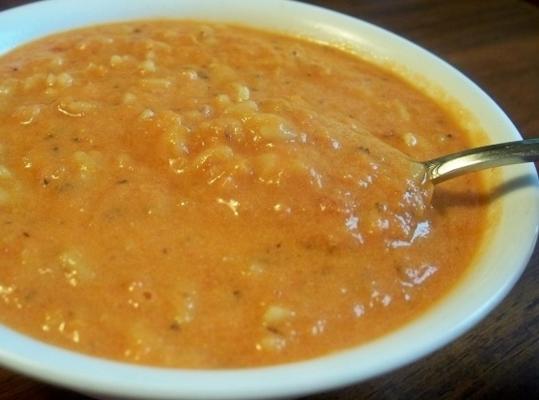 snelle tomatenalfabet soep