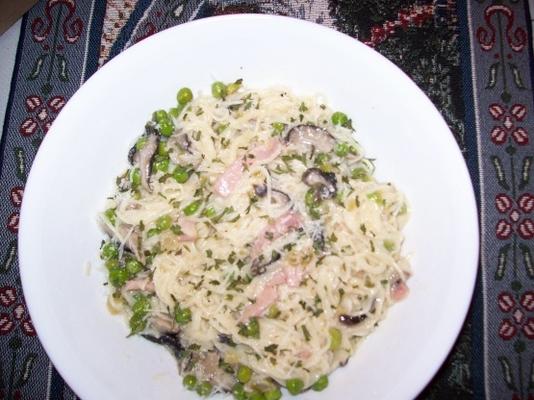 romige pasta met ham