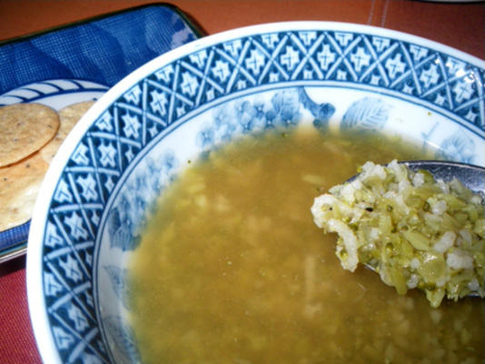 eenvoudige broccoli rijst soep