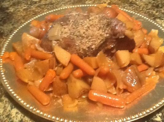 kelly's bomschadelijk crock pot varkensvlees gebraden