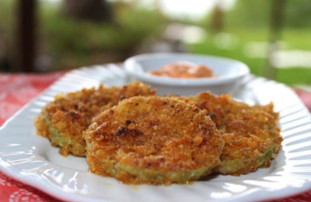 cheesy courgette-chips