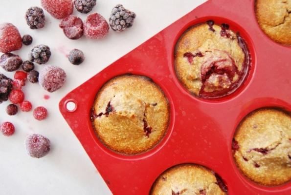 Blueberry vetarme muffins