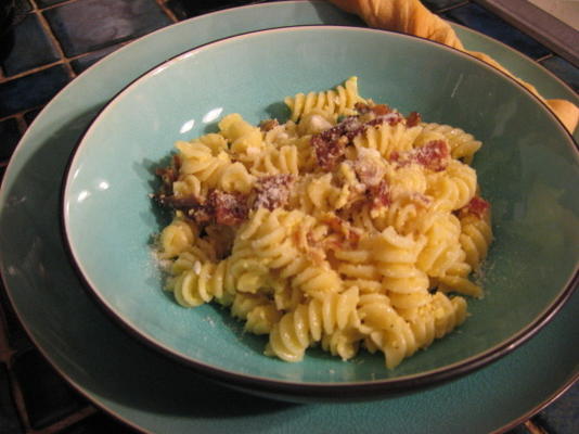 troostende pasta carbonara