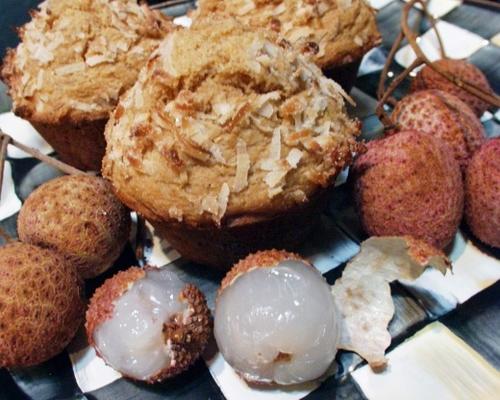 lychee muffins (veganistisch)