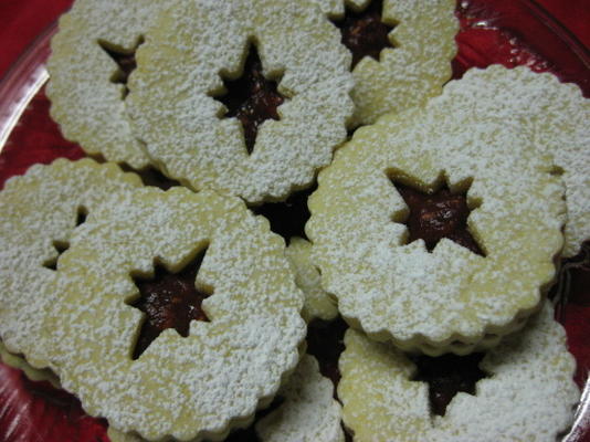 Raspberry fig linzer cookies (diabetisch)