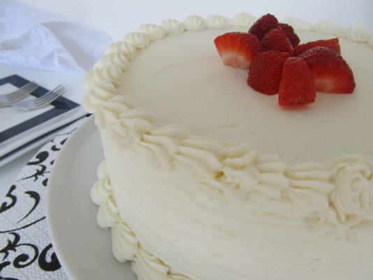 elegante witte cake