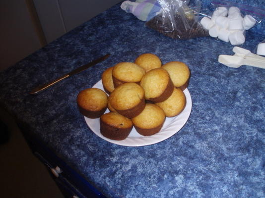 chocolademelk marshmallow muffins