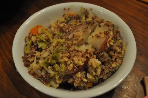 quinoa gerst groente pottage