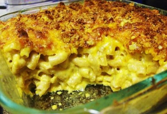 gezonde mac en kaas met bechamel-cheddar saus