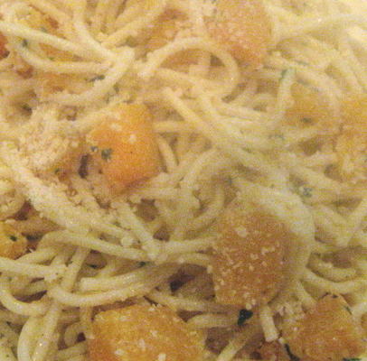 geroosterde winter squash pasta