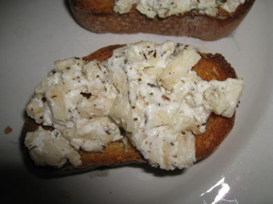 appel-geitenkaas bruschetta