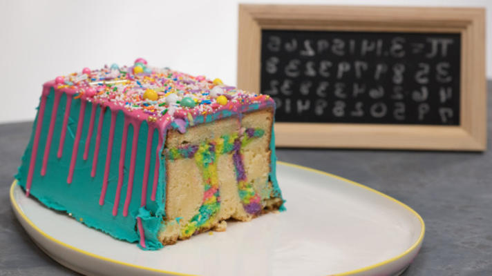 verras regenboog pi cake