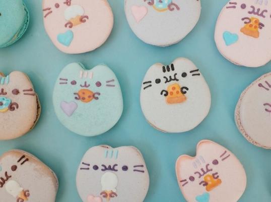 pusheen macarons