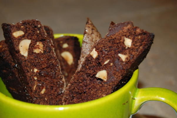 chocolade en hazelnootbiscotti