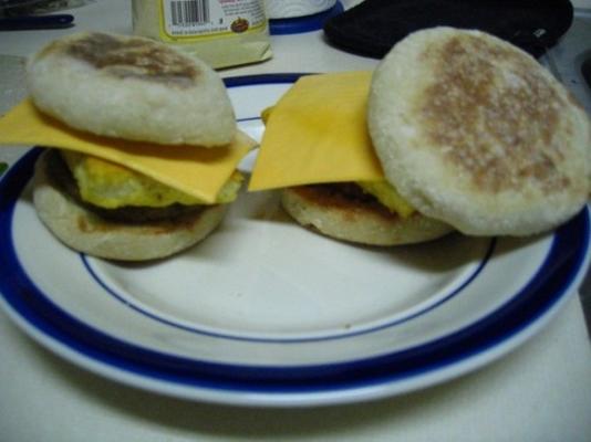veganistische ontbijt sandwiches
