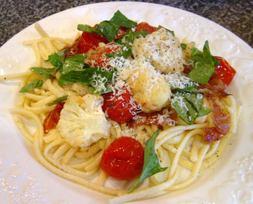 pasta met bloemkool en chili