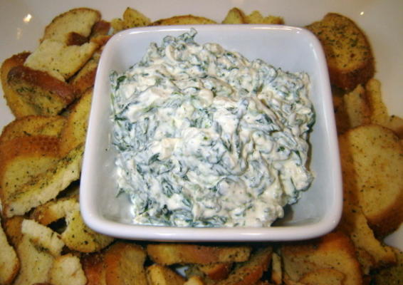 romige ranch spinazie dip