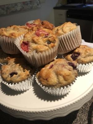 bessen en kokosnoot muffins