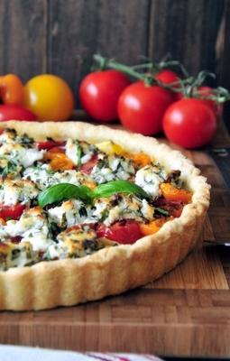 eenvoudige Franse tomatentaart