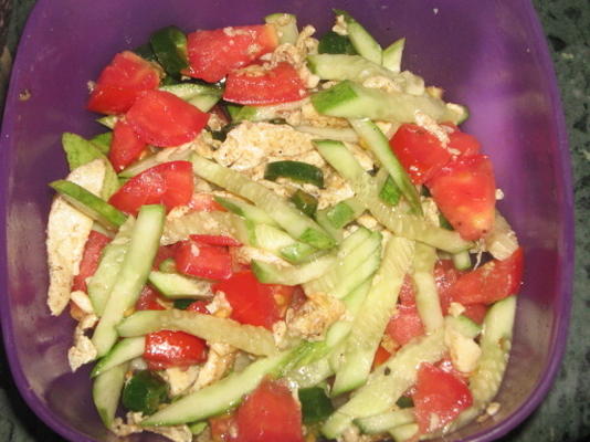salade met roerei