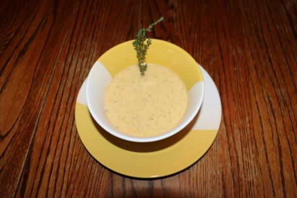 creoolse courgette bisque