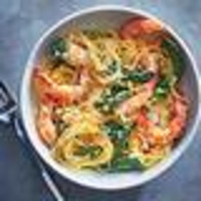 spaghetti squash garnalen scampi