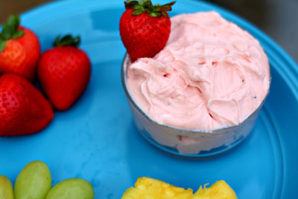 crème kaas marshmallow fruit dip