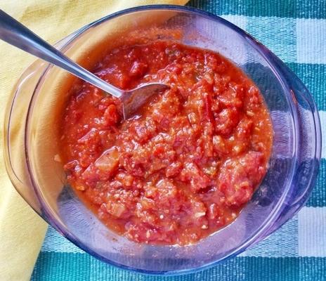 stevige knoflook en kruiden Marinara saus