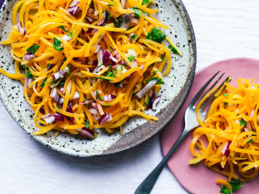 geschoren zoete aardappelsalade