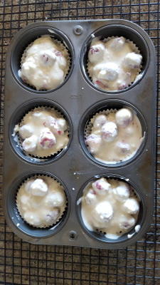 individuele mini-frambozen-cheesecakes