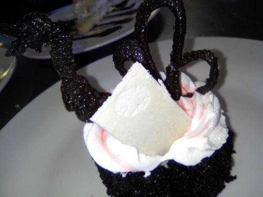 zwarte bos cupcake