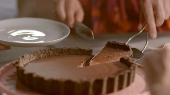 gezouten chocoladetaart