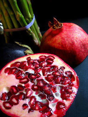 aubergine met granaatappelstroop (betanjan bi ruman)
