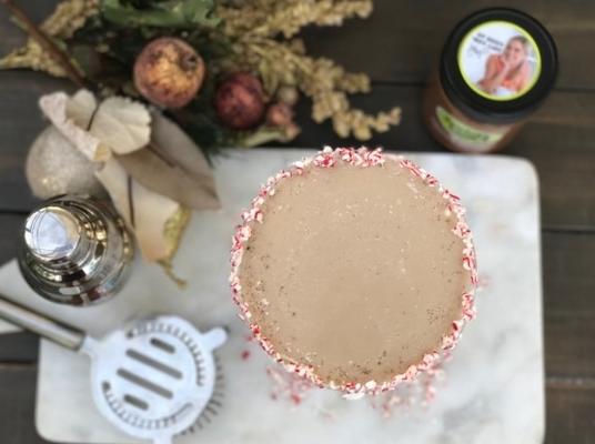 vrolijke chocolade pepermunt martini