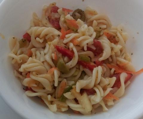 pastasalade met vinaigrette