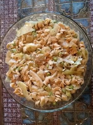 kool varkensvlees en pasta