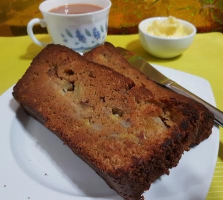 bananenappel en haverbrood