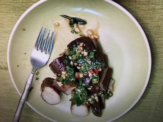 Taiwanees auberginesalade