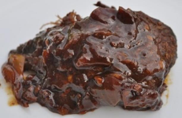 glorieuze knoflook moose gebraden