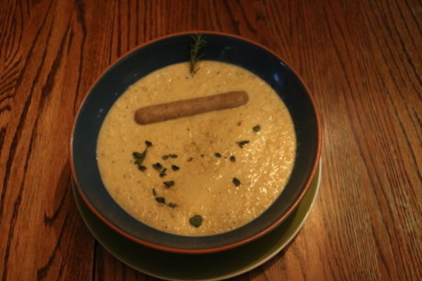 aardappelpriestersoep met bierbraadworst