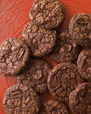 donkere chocoladekoekjes met espresso