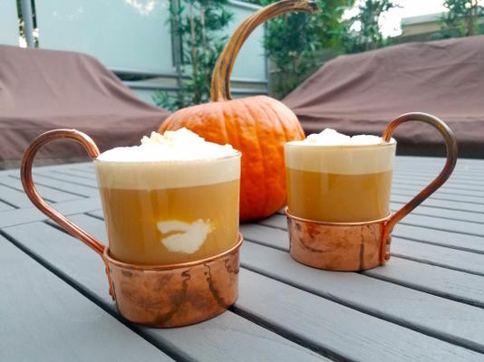 pompoen butterbeer met kaneel slagroom