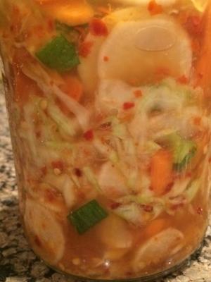 Kimchi met daikon-radijs